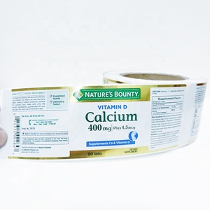 תוויות ויניל עמידות למים עם הדבקה חזקה לגליל בקבוקי תרופות, תוויות קידום מכירות עם לוגו בהתאמה אישית, יוקרתיות, כסופות, דבק Bopp - Product Image 4