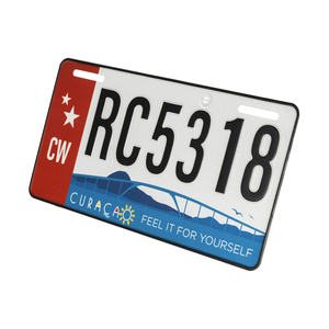 Plaque d'immatriculation décorative personnalisée avec impression Ponte <span class=keywords><strong>Emma</strong></span> de Curaçao, conception artistique offerte, OEM accepté, plaque d'immatriculation fantaisie - Product Image 3