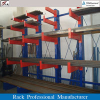 Étagère cantilever pour le stockage des profilés en aluminium et des profilés de fenêtres et de portes, anti-rayures, en métal léger