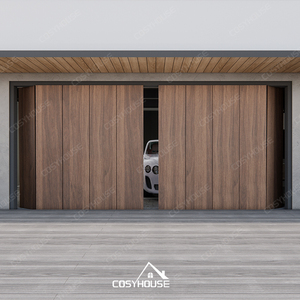 <span class=keywords><strong>Porte</strong></span> <span class=keywords><strong>de</strong></span> <span class=keywords><strong>garage</strong></span> pliante verticale moderne en aluminium noir <span class=keywords><strong>avec</strong></span> design à lattes, système électrique intelligent - Product Image 6