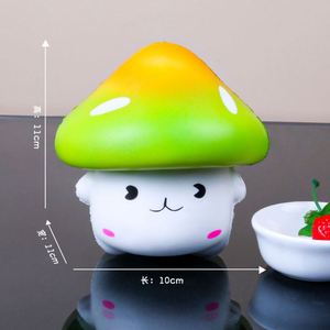 Juguete Antiestrés Personalizado - Hongo Súper Suave para Apretar - Juguete Antiestrés de Rebote Lento - Juguete Mochi - Product Image 3