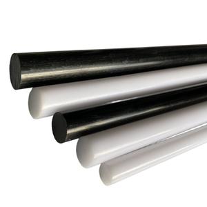 قضيب دائري مضاد للساكنة لمعالجة البوم بدون قطع ، صفيحة <span class=keywords><strong>POM</strong></span> بلون أبيض أسود ، مادة جديدة - Product Image 5