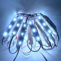 Module LED 12V DC 3 LED avec lentille d'injection 1,5 watts, logo Samsung Corée, LED 5630 5730 2835 blanc froid pour enseignes lumineuses