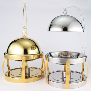 Nuevo Servidor de Buffet de Acero Inoxidable de 8L con Tapa Colgante, Funciona con Combustible, <span class=keywords><strong>para</strong></span> Hotel y Restaurante, Cafetería, Calentador de Alimentos Aislado - Product Image 1