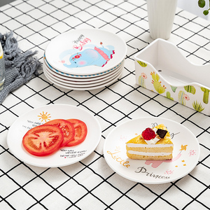 Nuevos <span class=keywords><strong>platos</strong></span> de <span class=keywords><strong>melamina</strong></span> reutilizables redondos estampados personalizados al por mayor - Product Image 6