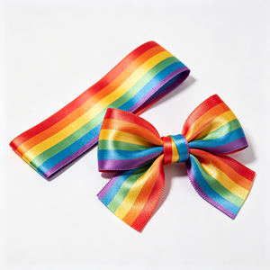 Lazo de Satén Vibrante Arcoíris, Lazo Decorativo Multiusos para Cumpleaños, Fiestas, Ramos de Flores, Embalaje de Regalos - Product Image 6