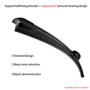 شفرة ممسحة زجاج السيارة مخصصة/ASLAM بدون عظم <span class=keywords><strong>M</strong></span>-08 من المطاط الطبيعي، متينة ومقاومة لجميع الظروف الجوية لسيارات Q7 وIx35، قطعة أصلية للسيارات - Product Image 3