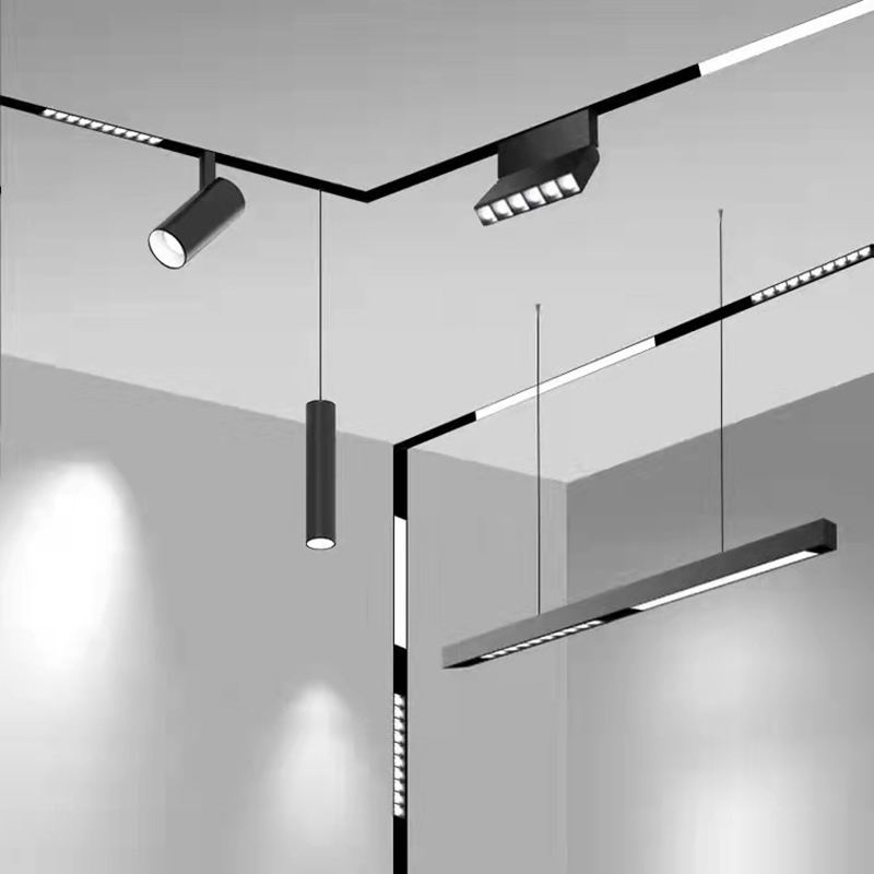 Dimmable Round 24 Camping Lights Slim Magnetic LED Track Light - 可调光圆形24号露营灯超薄磁吸LED轨道灯