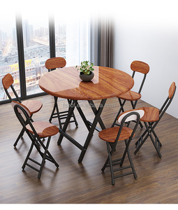 Bán Sỉ Bộ Đồ Nội Thất Nhà Hàng Thức Ăn Nhanh Ghế Bàn Quán Cà Phê Tròn Gấp Gọn Ghế Quán Rượu Nhà Hàng Bàn Nhỏ Cầm Tay Ngoài Trời - Product Image 5