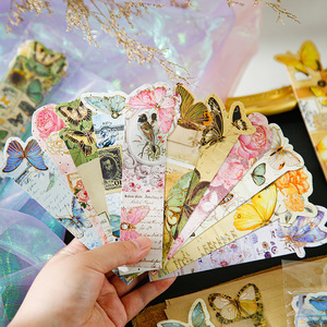 Paquete de 10 Marcadores de Papel con Forma de Mariposa, Serie Dream Fallacy, Colores Variados, Tema de Mariposas, Impresión Offset, Estilo de Dibujos Animados - Product Image 4