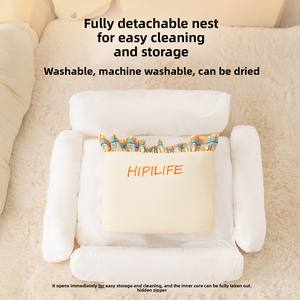 เตียงสัตว์<span class=keywords><strong>เลี้ยง</strong></span>รุ่นใหม่ปี 2025 แบบพรีเซลล์  โซฟาขนาดเล็กเป็นมิตรกับสิ่งแวดล้อม สำหรับทุกฤดู  สำหรับฤดูใบไม้ร่วงและฤดูหนาว ใช้ได้ทั้งสุนัขและแมว - Product Image 4