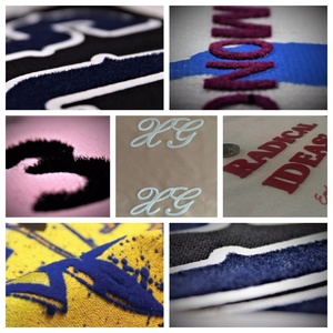 Camisetas Personalizadas con Estampado Flocado, de Algodón 100%, Estilo Casual, a Cuadros, de Gran Tamaño para Hombre - Product Image 3