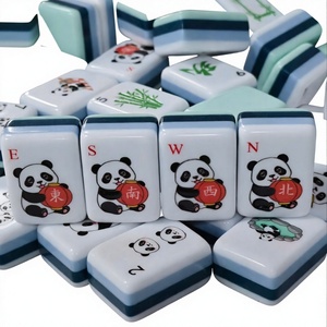 Juego de Mahjong de Acrílico de 2 Capas, Tallado con Precisión, 160 Fichas, Plegable, Portátil, Resistente al Desgaste, Estilo Americano, Moderno y de Lujo - Product Image 4