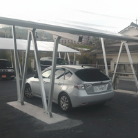 Système de montage de carport en aluminium PV Structure de support de panneau solaire étanche pour auvent de parking