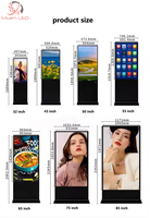 Sistema de Señalización Digital para Ventanas, Pantalla LCD Tipo Tótem, Quioscos de 32 Pulgadas para Interiores, Tiendas Minoristas, Centros Comerciales, CMS Basado en la Nube