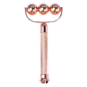 Beauty rolling stones face roller with balls pink jade roller Personalized Gift Box Jade face tools Roller