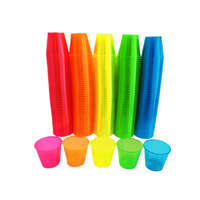 Lot de 200 verres jetables en plastique rigide de 30 ml pour fêtes de mariage et cadeaux invités