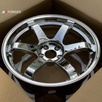 Velg Forged MN 18 Inch 5x120 Te37 SL Chrome untuk BMW E46 M3 E90 M3 E92 M3 F80 M3 F82 M4