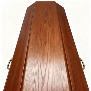 अंतिम संस्कार घर की आपूर्ति यूरोपीय शैली के अनुकूल लकड़ी के ताबूत और कैसकेट 220 क्यूबिक इंच क्षमता कस्टम रंग यूरिन विकल्प - Product Image 3