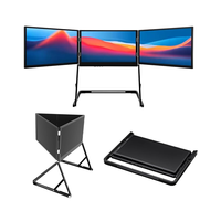 Moniteur portable pour ordinateur portable 15,6 pouces, triple écran, TriCreate, 1080P FHD TFT USB-C, aluminium, écran LCD IPS infrarouge, nouveau, OEM, pour le jeu