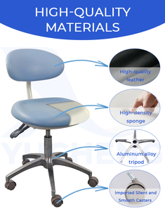 Fauteuil <span class=keywords><strong>dentaire</strong></span> ergonomique professionnel et mobilier de clinique de beauté, tabouret réglable de qualité médicale pour médecin ou assistant - Product Image 5