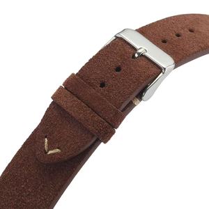14/16/18/20/22mm Breathable Suede Soft Leather Luxury Hand-<b>Stitched</b> Smartwatch <b>Watch</b> Bands - Product Image 5