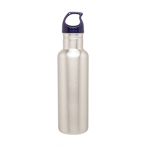Bouteille d'eau en acier inoxydable à paroi simple de grande capacité 750 ml, promotion bon marché, cadeau, anti-fuite, bouteilles de cyclisme avec bouchon à boucle - Product Image 5