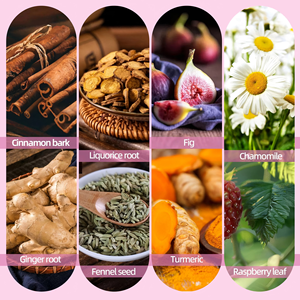 Thé OEM PMS pour femmes, soulage les crampes et l'inconfort, à base de plantes naturelles avec camomille et framboise, 10 sachets - Product Image 6