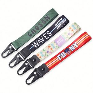 Manufacturer Custom Logo Designer Sublimation Wrist Strap Key Chain Lanyard With Eagle <b>Hook</b> - Product Image 2