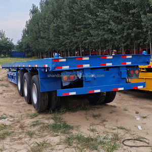 Trailer Truk Semi Flatbed Kontainer Pengiriman 3-Axle 20ft & 40ft 45 Foot Baru untuk Dijual - Product Image 6