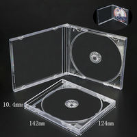 Caja de Almacenamiento para 10 Discos DVD de Alta Calidad, 191x135mm, Material PP, Estuche Multicapa para CD, para Sistema de Audio de Auto, Celebraciones de Boda