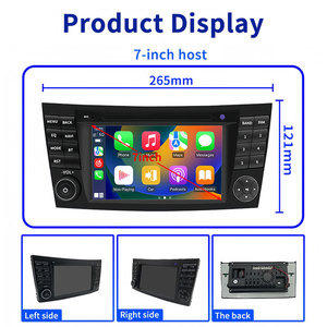 7 inch Android 13 xe Bảng điều khiển đài phát thanh chia màn hình GPS TV cho Mercedes Benz W211 C Class Silverado CLS CLK Carplay 128 gam RAM - Product Image 6