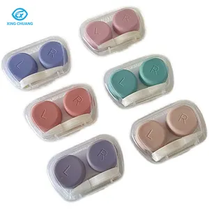 Panic Buying contact lens case transparent colored eyewear accessories kit portable lens eye contact