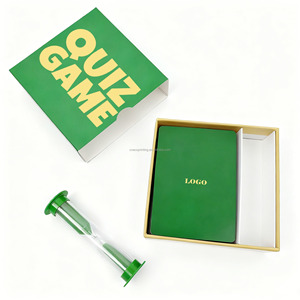 Venta al por mayor logotipo personalizado diseño divertido juego de preguntas familiar adultos fiesta naipes cubierta con caja de cajón - Product Image 2