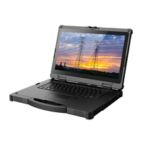 CENAVA W14U Laptop Robusto da 14 Pollici con Processore I7/I5, 256GB, Win10/11, Wifi 5G, LTE, GPS, NFC, Impronta Digitale, IP65