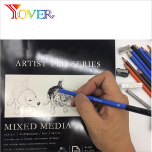 Bloc <span class=keywords><strong>de</strong></span> <span class=keywords><strong>dessin</strong></span> 9 x 12 pouces, 100 feuilles, 160 g/m², médias mixtes, série Artist <span class=keywords><strong>Pro</strong></span>, pour croquis, aquarelle, stylo et crayon - Product Image 2