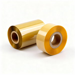 Ruban <span class=keywords><strong>de</strong></span> <span class=keywords><strong>cire</strong></span> <span class=keywords><strong>de</strong></span> carbone couleur à largeur personnalisée 50-130 mm pour exigences d'étiquetage spéciales, compatible avec les imprimantes d'étiquettes - Product Image 4