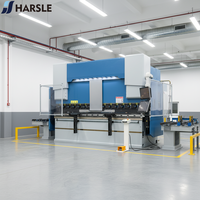Machine de pliage haute précision HARSLE, machine de pliage hydraulique CNC en acier inoxydable, presse plieuse