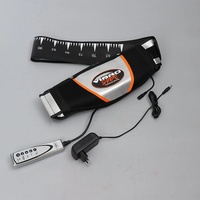 Cinturón de masaje eléctrico vibrador y calentado para espalda y cintura, cinturón abdominal adelgazante para quemar grasa del vientre