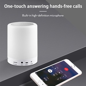Loa Bluetooth Cảm Ứng Thông Minh Cầm Tay Không Dây Máy Phát Nhạc LED Đèn Ngủ Nhiều Màu Đèn Bàn Cạnh Giường Ngủ Hỗ Trợ Thẻ TF AUX Với Mic - Product Image 5