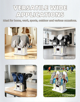 Séchoir à chaussures intelligent et portable OEM/ODM à quatre supports, pliable, écologique, sèche deux paires de chaussures, antibactérien
