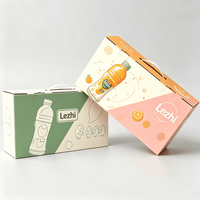 Cajas de Cartón Corrugado Impresas Personalizadas, Ecológicas, para Bebidas, Paquete de 6/8, Caja de Embalaje para Entrega de Cerveza, Refrescos, Jugos y Bebidas