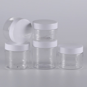 Transparent Pet Cream <b>Jar</b> 60mm Diameter Round Cosmetic Container For Face Cream 60ml Capacity HC-036 - Product Image 3