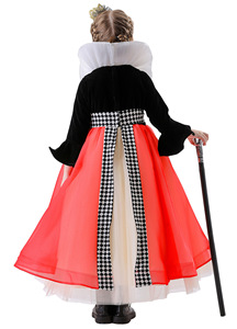 Jupe de Princesse Royale Reine des Cœurs - Robes à thème de conte de fées pour enfants pour fête/spectacle - Product Image 6