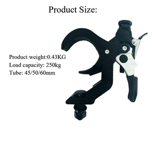 Tube45-60MM load250kg TUV tải giấy chứng nhận nhôm ánh sáng sân khấu kẹp cho LED PAR ánh sáng di chuyển đầu ánh sáng kẹp - Product Image 2