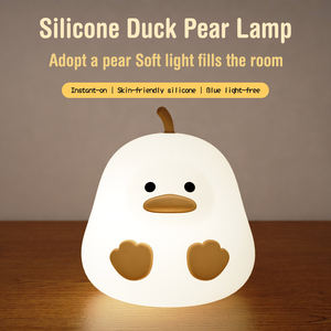 Lampe à clapotement <span class=keywords><strong>de</strong></span> dessin animé intelligente à trois vitesses, veilleuse en silicone mignonne en forme d'animal pour la chambre des enfants, protection des yeux, ambiance <span class=keywords><strong>de</strong></span> sommeil, lampe à clapotement - Product Image 1