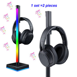 LED Smart Light Bars RGB Smart Backlights <strong>Headphone</strong> Stand Music Rhythm Led Table Lamp With Headset Stand for Gaming - Product Image 4