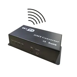 Controlador de iluminación de escenario, convertidor de señal Dmx, Wifi, Control por aplicación móvil, conmutación de Audio