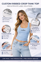 Débardeur côtelé personnalisé pour femme, col rond, sans manches, coupe ajustée, extensible, basique, décontracté, été, fabricant OEM ODM