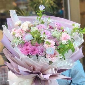 กระดาษห่อดอกไม้หนาสีทึบแบบเกาหลีกันน้ำอุปกรณ์สำหรับร้านดอกไม้สำหรับวันเกิดงานแต่งงานของขวัญและโปรเจกต์ <span class=keywords><strong>DIY</strong></span> - Product Image 6